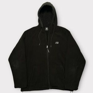 New Balance Black Fleece Zip Up Hoodie